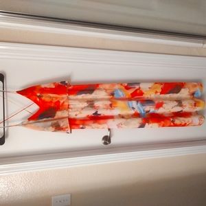 Mult colored spaghetti strap dress size 8